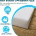 High Density Foamma 3x22x22 Upholstery Foam Padding - Custom Pillow, Chair, and Couch Cushion Replacement - Craft Foam Supplies - Buy Online on GoSupps.com