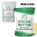 White Naturals Organic Cocoa Butter 1lb - Unrefined Raw 100% Pure Natural Skin and Hair Moisturizer - Ideal for DIY Recipes, Body Butters, Soap Making, Lotions, and Stretch Marks Cream - Lip Balm - 16 oz Block - Buy Online on GoSupps.com