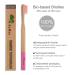 GoWoo Bamboo Toothbrush Pack - 100% Natural, Eco-Friendly, Soft Bristles, Biodegradable, Rainbow Set of 8 - Buy Online on GoSupps.com