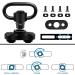 Bontok 1.25 Sling Swivel Mount Set with M-LOK Attachments - Two Point Traditional Sling Kit with 45-Degree Rotation Mounts (1 Pack Sling + 2 Pack Mounts) - Black - Buy Online on GoSupps.com