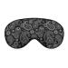 Black Paisley Pattern Sleep Mask for Women Adjustable Sleeping Eye Shades Cover with Elastic Strap