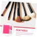 FRCOLOR 1 Set Makeup Brush Set Makeup Mirror Portable Makeup Brush Mini Makeup Brush Portable Cosmetic Brush Makeup Brush for Women Foundation Brush Boxed Artificial Fiber Miss 9.50X3.00X2.00CM Rosy - Buy Online on GoSupps.com
