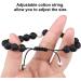 BBTO 4-Piece Howlite & Lava Stone Diffuser Bracelet Set | Couples Black Matte Agate Essential Oil Bracelets - Gift for Him & Her - Buy Online on GoSupps.com