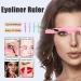SILICONE EYELINER STENCILS 2PCS | Winged Tip Eyeliner Aid & Eyebrow Pencil Stencil | Multi-Purpose Makeup Tool for Perfect Eyeliner & Defined Eyebrows | Face Contour & Lip Line | Pink & Purple - Buy Online on GoSupps.com