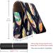 Travel Lipstick Organizer Case - Portable Makeup Bag with Mirror | Bohemian Style Feather Leaves - Shop Now - Buy Online on GoSupps.com