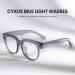 Cyxus Oversize Square Blue Light Blocking Glasses | TR90 Frame Anti Eye Strain UV Protection for Women & Men | Model 8187 Grey - Buy Online on GoSupps.com