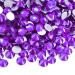 Flatback Rhinestones Round Gems for Nails Art and Crafts 2000Pcs SS16 4mm Glitter Crystals Stone DIY Bags Clothes Shoes (Purple) SS16 4mm Purple