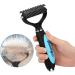 Docatgo Dematting Rakes Grooming Tool Kit for Pets - Removes Knots, Mats & Tangles - Double-Sided Brush for Small, Medium, Large Dogs, Cats, Horses & Rabbits - Buy Online on GoSupps.com