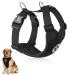 Slowton dog harness for dogs no pull safety harness Small medium dogs breast harness Dog harness soft padded breathable xxxs black