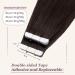 Tess Tape Extensions Real Hair #2 Dark Brown 60 cm - 20 Pack Remy Adhesive Tape In Hair Extensions - Buy Online on GoSupps.com