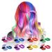 8 Colors Hair Chalks for Girls Washable Hair Chalk Dye for Kids Temporary Non-Sticky Bright Hair Chalk Hair Spray Color for Kids Women Gifts for Makeup Halloween Christmas Birthday Cosplay