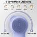 Alyfini Silicone Electric Facial Cleansing Brush - Waterproof Face Wash Scrubber & Blackhead Remover for Acne Exfoliating & Deep Cleansing - International Shipping Available - Buy Online on GoSupps.com