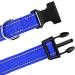TagME Reflective Nylon Dog Collar - Adjustable Classic Collar with Quick Release Buckle - Small Size, Royal Blue - Buy Online on GoSupps.com