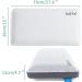 NOFFA Medium Firm Memory Foam Orthopedic Pillow for Side Sleepers - Supportive and Flat Design for Deep Sleep - Mesh Ventilated Washable Cover - 27.6 x 15 x 4.7 inch - Buy Online on GoSupps.com