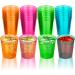 DecorRack 2 Oz Neon Shot Glasses - 24 Pack of Disposable Mini Party Cups - Buy Online on GoSupps.com