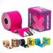 SPORTTAPE Kinesiology Sports Tape - 5m Roll - Pink | Physio & Sports Injury Muscle Tape for Shoulder Knee Ankle Shin Splints Support. Waterproof & Hyopallergenic Kinetic Tape Pink 1 Roll