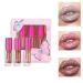 YUECI glitter-lipstick set Diamond Shiny Luminous non-stick cup Waterproof Glitter Liquid Lip Gloss Moisturizing 3 colors shimmer metallic texture liquid long-lasting lip gloss set 1 g (1 Pack) # 03