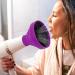 Pzuryhg Blow Dryer Vent Hood | Silicone Foldable Blow Dryer Nozzle Heat Resistant Soft Blow Dryer Accessory Multifunctional Hair Styling Supplies for Girls Purple - Buy Online on GoSupps.com