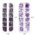 WOKOTO 1620-Piece Purple Nail Rhinestones Kit for Women | Flat Back Crystals for Nail Art, Acrylic Nails, and Eye Gems - Buy Online on GoSupps.com