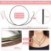 Paxcoo 50Pcs Necklace Cord with Clasp - 24 Inch Waxed Cotton Cord for Jewelry Making Supplies - Buy Online on GoSupps.com