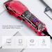 Electric Hair Trimmer Ergonomic Transparent Electric Hair Trimmer Professional LED Display Multi-Purpose with Colorful Guided Combs for Home (Red) - Buy Online on GoSupps.com
