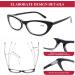 Shop AQWANO Cat Eye Reading Glasses for Women - Blue Light Blocking Stylish 4 Pack Anti-Glare Eyewear 2.0x Magnification - Buy Online on GoSupps.com