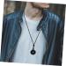 Oatipho Obsidian Necklace with Safety Buckle | Portable Crystal Pendant for Festivals | Unique 3x3x1cm Accessories - Buy Online on GoSupps.com