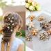 Cubaco 24 Pcs Mini Flower Hair Clips for Women - Crystal Decorative Hair Barrettes - Buy Online on GoSupps.com