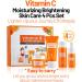 Viitamin C Skin Care Kit for Women Including Facial Cleanser Face Cream Face Toner Serum Smooth Deep Fine Lines Moisturizer - Buy Online on GoSupps.com