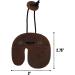 Valhalla Gear Handmade Full Grain Leather Archery Finger Tab - Recurve Bow Fingers Protector in Bourbon Brown - Buy Online on GoSupps.com