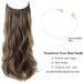 Honey Brown Adjustable Clip-In Hair Extensions | 20 Curly Synthetic Hair Pieces for Women - Buy Online on GoSupps.com