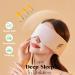 Soft Double-Sided Sleep Mask for Travel | Light Blocking Oversized Eye Cover for Men & Women - Adjustable Band Pink - Buy Online on GoSupps.com