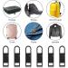 Ouligay 12-Piece Zipper Replacement Set | Zipper Repair Kit for Jackets Suitcases Clothing & Shoes - Durable & Versatile - Buy Online on GoSupps.com