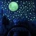Glow in The Dark Stars for Ceiling Glow in The Dark Stars and Moon Wall Decal for Child's Rooms Wall Decor 220 Big Bright Fluorescent Stars Perfect for Kids Nursery Bedroom (Green)