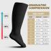 Zfsock Compression Stockings for Thick Calves | Medical Support Socks 20-30mmHg for Men & Women | Oversize Travel & Sport Socks for Nurses - Black L-XL - Buy Online on GoSupps.com
