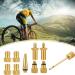 QKURT 10PCS Bicycle Valve Adapter Set | Inflates Schrader & Presta Valves | Pump Adapter for Bicycles | Gold Tire Inflator Accessories - Buy Online on GoSupps.com