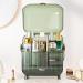 CANITORON Makeup Organizer | Large Capacity Dust & Waterproof Cosmetic Storage | Skincare & Makeup Brush Holder | Clear Green Display Case for Bathroom & Dresser - Buy Online on GoSupps.com