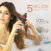 Portable Cordless Curling Iron Brush for Women - Instant Hair Curler & Styling Comb - Extra Long Tourmaline Ceramic Barrel - Ideal for Travel (Black - Buy Online on GoSupps.com