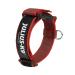 Julius-K9 100HA-K-R-2015 Color & Gray K9 neck band with a handle safety closure and logo 40 mm*38-53 cm adjustable red-gray with a handle 40 mm (38-53 cm) red-gray