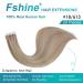 Fshine Tape In Hair Extensions - Real Hair 50g 45cm - Ash Blonde Highlight #18P613 - 20 Pieces Invisible Straight Hair - Buy Online on GoSupps.com