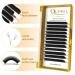 Quewel Self-Fan L Curl Volume Eyelashes - 0.05 Strength Mix 8-15mm | Easy Lash Extensions for Flawless Looks - Buy Online on GoSupps.com