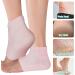 Vaincre Cracked Heel Repair Socks - 4 Pairs for Dry Cracked Feet - Gel Treatment - Spa Moisture - Overnight Heel Care (Regular, Multi-color) - Buy Online on GoSupps.com