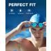 ZIONOR Swim Goggles G1 Polarized Swimming Goggles Anti-Fog for Adult Men Women A0-g1-polarized Mirror Gold Lens - Buy Online on GoSupps.com