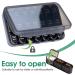 Zoolion 7 Day Weekly Pill Box- 3 Times a Day Organizer for Vitamins & Supplements - Portable Travel Tablet Box with Large Compartments - All Black - Buy Online on GoSupps.com