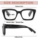 NaNaKo 3 Pack Women's Oversized Square Reading Glasses +2.75 - Black/Pink Tortoiseshell/Blackpink - Buy Online on GoSupps.com