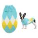 Dog sweater Small dogs winter warm dog sweater dog sweater pet sweater turtleneck knitting sweater dogs dog sweater vest for small medium-sized dogs (blue-l)