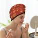 Hair Towel Wrap - Quick Drying Turban with Button | Flower Hearts Design - Buy Online on GoSupps.com