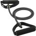 REEHUT Resistance Bands Set - 4 Black Exercise Bands with Handles, Door Anchor, and Manual - for Resistance Training, Physical Therapy, Home Workouts - 15-20 lbs Strength - Fitness, Pilates, Boxing - Buy Online on GoSupps.com