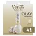 Gillette Venus Radiant Skin Pearl Powder Olay razor moisturizer refills, 4ct, White 4 Pearl Powder Refills