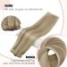 FSHINE Clip-in Extensions 120g - Real Hair 50cm #16P22 - Ash Blonde & Golden Blonde - 7pcs Full Head - Buy Online on GoSupps.com